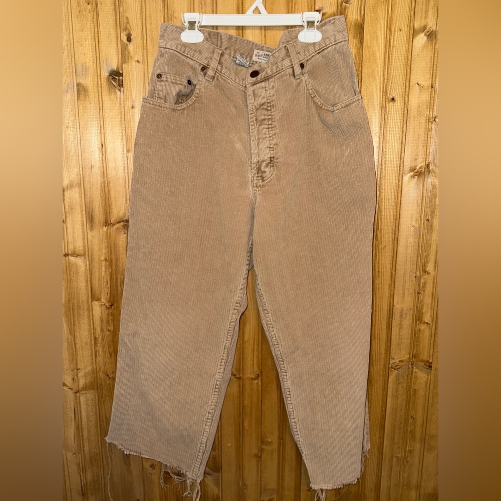 Abercrombie & Fitch Beige Corduroy Trousers